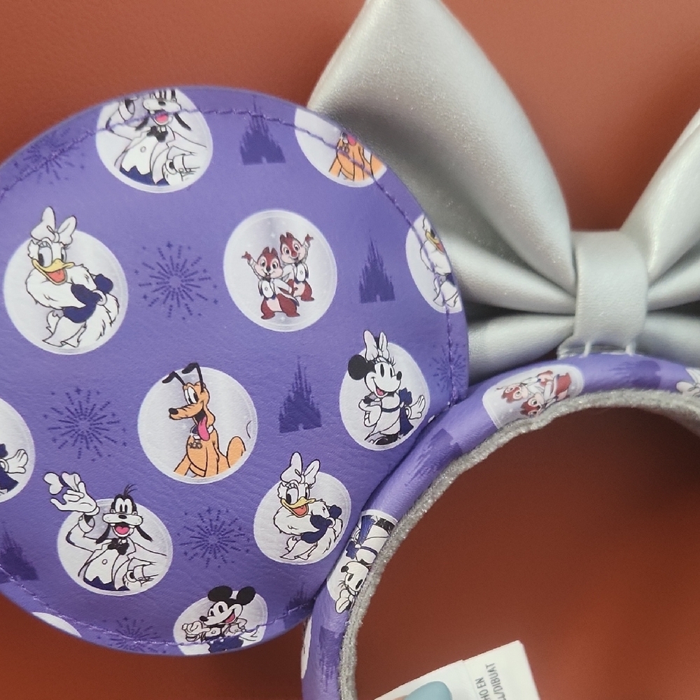NWT! Disney100 Loungefly Backpack With Matching Ears - Picture 11 of 11